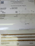 AGS Certified Natural Diamond ASSCHER CUT 4.11 Carat Loose E Color VS2 Clarity