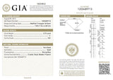 GIA Certified Trillion Cut Natural Loose Diamond 0.72 Cts H Color VS1 Clarity