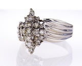 Beautiful Estate Ring 1 3/4 CTW Certified White Gold Round Brilliant Diamonds