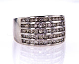 Natural Diamond Ring Round Cut 14k White Gold 1.00 CTW G-H Color SI Clarity