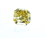 GIA Certified Natural Radiant Cut Rare Fancy Green Yellow Loose Diamond 0.60 CT