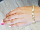 DIAMOND TENNIS BRACELET Classic 14K Yellow Gold 10 CT Natural Round Cut $18,000