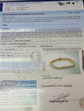 DIAMOND TENNIS BRACELET Classic 14K Yellow Gold 10 CT Natural Round Cut $18,000