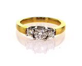 Engagement Ring Natural Round Cut Diamond  0.94 Carats F Color SI1 Clarity