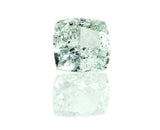 GIA Certified Natural Cushion Cut Fancy Faint Blue Green Loose Diamond 0.72CT