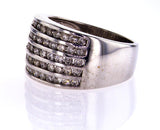 Natural Diamond Ring Round Cut 14k White Gold 1.00 CTW G-H Color SI Clarity