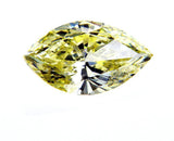 Natural Marquise Cut Loose Diamond 1.51 Carats Fancy Yellow Color SI1 Clarity