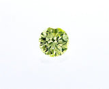 GIA Certified Natural Fancy INTESE Green Yellow Round Cut Diamond 0.27ct