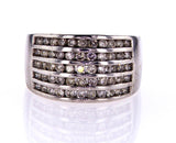 Natural Diamond Ring Round Cut 14k White Gold 1.00 CTW G-H Color SI Clarity