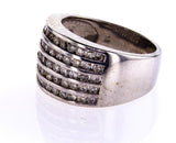 Natural Diamond Ring Round Cut 14k White Gold 1.00 CTW G-H Color SI Clarity