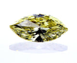 Natural Marquise Cut Loose Diamond 1.51 Carats Fancy Yellow Color SI1 Clarity