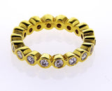 14K White Gold 1 CTW Infinity Bezel Set Round Cut Diamond Wedding Ring G-H SI1