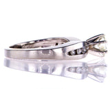 Natural Genuine Round Cut 14k White Gold Diamond Engagement Ring 0.86 CTW G I1