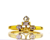 Natural Round Cut Diamond Engagement Ring 0.37 Carats G Color VS1 Clarity