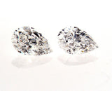 GIA Certified Natural Pear Cut Diamonds Matched Pair 1.53 CTW for Diamond Studs