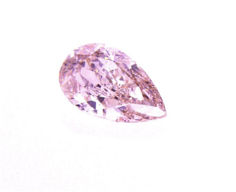 GIA Argyle Certified Natural Pear Cut Rare Fancy Light Pink Diamond 0.42 CT SI1