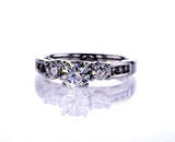 IGI Certified Natural Round Cut Gold Diamond Engagement Ring 1.24 ct I Color SI2