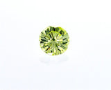 GIA Certified Natural Fancy Intense Green Yellow Round Brilliant Diamond 0.27 ct