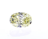 Natural Oval Cut GIA Loose Diamond GIA 3.01 Carat Light Yellow Color VS1