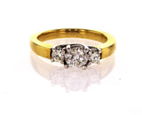 Engagement Ring Natural Round Cut Diamond  0.94 Carats F Color SI1 Clarity