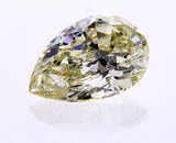 GIA Certified Pear Cut Loose Diamond 1.37 CT Rare Fancy Light Green Yellow SI1