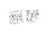 Princess Cut Natural Loose Diamonds GIA Certified MATCHED PAIR FOR EARRING 3/4CT
