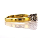 Engagement Ring Natural Round Cut Diamond  0.94 Carats F Color SI1 Clarity