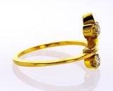 Diamond Ring Natural Round Cut 0.28 CTW F Color SI1 Clarity SIZE 6.25
