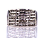 Natural Diamond Ring Round Cut 14k White Gold 1.00 CTW G-H Color SI Clarity