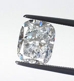 GIA Certified Natural Loose Diamond Cushion Shape 3.01 CT E Color VS2 Clarity