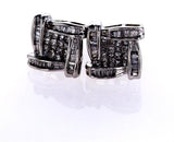 Diamond Studs Earrings 14k Gold Screw Back Natural Princess Cut 2 CTW G SI1