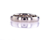Women's 14k White Gold Natural Round Cut Diamonds Wedding Band 0.77 Ct G-H VS