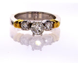 Diamond Engagement Ring 14k Yellow Gold Natural Round Cut 9/10 CTW G-H SI2