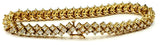 DIAMOND TENNIS BRACELET Classic 14K Yellow Gold 10 CT Natural Round Cut $18,000