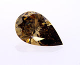 Natural Pear Cut Chocolate Colored Loose DIamond 1.69 Carats SI1 Clarity