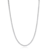 14k White Gold Diamond Tennis Necklace 16CT F-G VS 3.75MM 16" inch