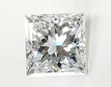 Princess Cut Natural Loose Diamonds GIA Certified MATCHED PAIR FOR EARRING 2CT