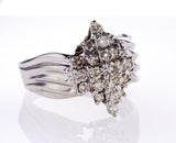 Beautiful Estate Ring 1 3/4 CTW Certified White Gold Round Brilliant Diamonds