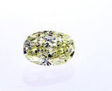 Natural Oval Cut GIA Loose Diamond GIA 3.01 Carat Light Yellow Color VS1