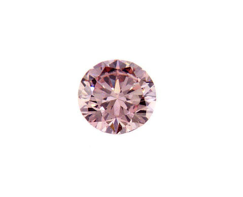 GIA Argyle Certified Natural Round Cut Fancy Orangey Pink Diamond 0.22 CT SI1