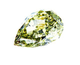 GIA Certified Rare Natural Fancy Green Pear Cut Diamond 2.37 Ct SI2 Clarity