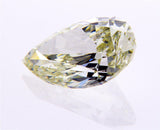 GIA Certified Pear Cut Loose Diamond 1.37 CT Rare Fancy Light Green Yellow SI1