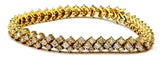 DIAMOND TENNIS BRACELET Classic 14K Yellow Gold 10 CT Natural Round Cut $18,000