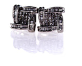 Diamond Studs Earrings 14k Gold Screw Back Natural Princess Cut 2 CTW G SI1
