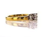 Engagement Ring Natural Round Cut Diamond  0.94 Carats F Color SI1 Clarity