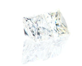 1 ct Princess Cut Diamond Stud Earrings in 14K White Gold with Screw Backs