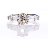 Diamond Engagement Ring 2 CTW H Color SI1 Certified Natural Round Cut 14k Gold