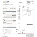GIA Certified Natural Pear Cut Fancy Orangy Pink Diamond 0.26 Carats SI2 Clarity