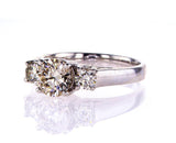 Natural Round Cut Diamond Engagement Ring GIA Certified 1.56 Carat M Color VS2