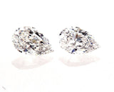 GIA Certified Natural Pear Cut Diamonds Matched Pair 1.53 CTW for Diamond Studs